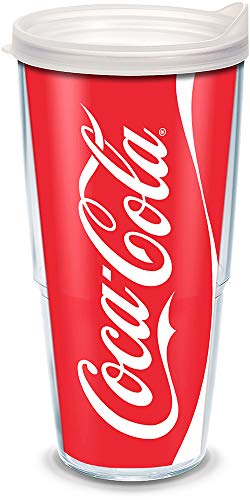 【中古】【未使用・未開封品】Tervis コカ・コーラ コーラ 缶タンブラー ラップとつや消し蓋付き 24オンス クリア|AJIMURA-SHOP