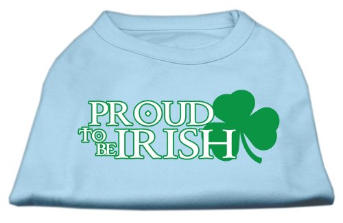 【中古】【未使用・未開封品】Mirage Pet Products 51-64 XXXLBBL Proud to be Irish Screen Print Shirt Baby Blue XXXL - 20｜AJIMURA-SHOP