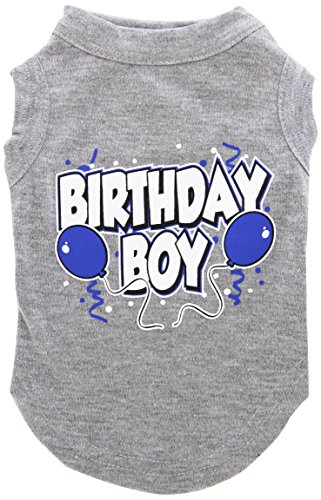 【中古】【未使用・未開封品】Mirage Pet Products 51-05 SMGY Birthday Boy Screen Print Shirts Grey Sm - 10