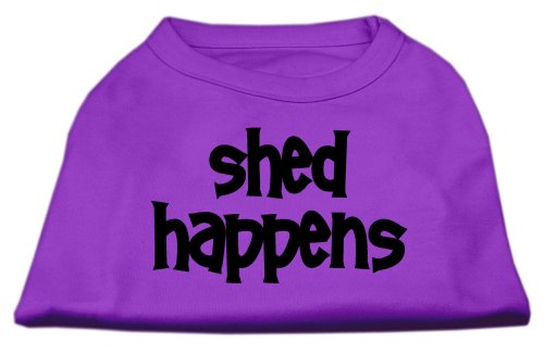 【中古】【未使用・未開封品】Mirage Pet Products 51-49 MDPR Shed Happens Screen Print Shirt Purple Med - 12