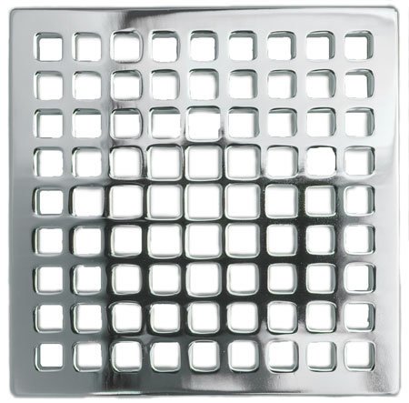 【中古】【未使用・未開封品】ニューポート真鍮233???401?/ 04?Decorative排水4?"正方形シャワーDrainグリッド、サテン真鍮|AJIMURA-SHOP