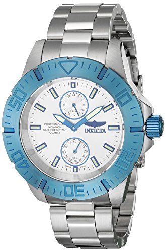 【中古】【未使用・未開封品】Invicta 14059 メンズ プロダイバー シルバーダイアル ブルーベゼル ステンレススチールダイブウォッチ｜AJIMURA-SHOP