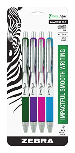【中古】【未使用・未開封品】Zebra Zグリップ フライトRTペン 4 Pack