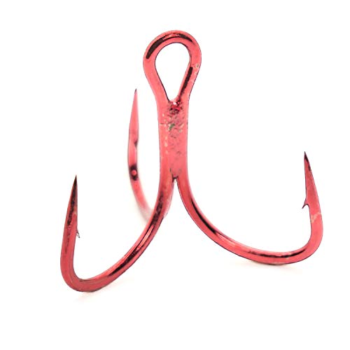 【中古】【未当て嵌める・未開封品】(2, Red) - Mustad UltraPoint KVD Elite Series Triple Grip Treble Hook with 1 Extra Strong and 2 Extra Short Hooks