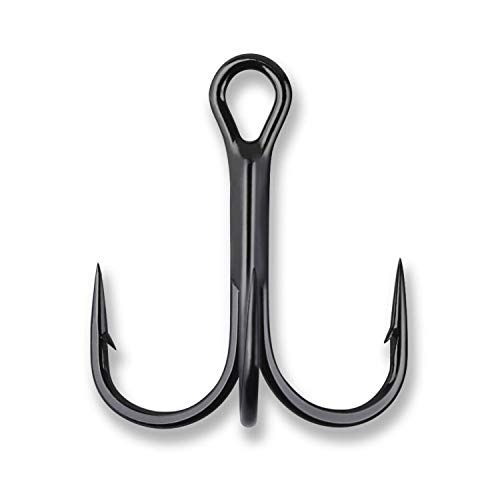 【中古】【未使用・未開封品】Mustad UltraPoint KVD Eliteシリーズラウンド曲げTreble Hook with 1?Extra Strong /標準長フック( Pack of 6?) ブラック