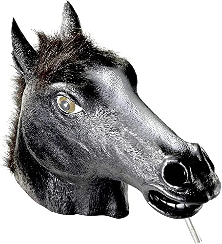 【中古】【未使用・未開封品】黒馬マスク:デラックスラテックス動物マスク。|AJIMURA-SHOP