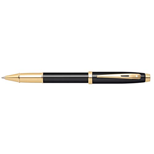 【中古】【未使用・未開封品】Sheaffer 100 光沢ブラックラッカーボールペン ゴールドトーンの約束付き