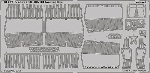 【中古】【未使用・未開封品】Edu48757 1:48 Eduard Photo Etch Landing Flap Set For The 1:48 Trumpeter Seahawk｜AJIMURA-SHOP