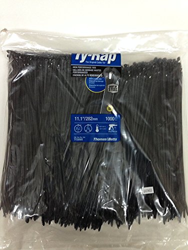 【中古】【未使用・未開封品】TY26MX Cable Tie 40lb 11" Ultraviolet Resistant Black Nylon with Stainless Steel Locking Device 1000 Per Bag by THOMAS & BETTS [並行輸｜AJIMURA-SHOP