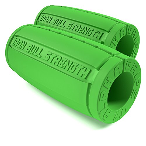 【中古】【未使用・未開封品】Iron Bull TGrip 2.0 inch Diameter - 1 Pair - Ergonomic Design - Dumbbell and Barbell Thick Handle Adapter, Hand Grip, Forearm and Arm S