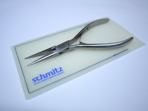 【中古】【未当て嵌める・未開封品】(シュミッツ) schmitz INOXロングノーズプライヤー 長さ5.3/4in 引っ切りない/クロスワイズ鋸歯状アゴ、ステンレス鋼スチール写真 4412 FP 00RF