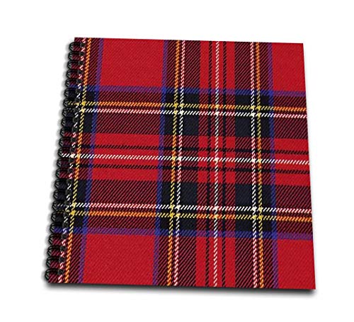 【中古】【未使用・未開封品】3dRose db_56169_1 レッド&ブルー格子柄ブック 8 x 8インチ|AJIMURA-SHOP