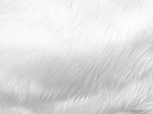 【中古】【未使用・未開封品】Faux Fur Luxury Shag White 60 Inch Wide Fabric By the Yard (F.E.ﾃつｮ) by The Fabric Exchange