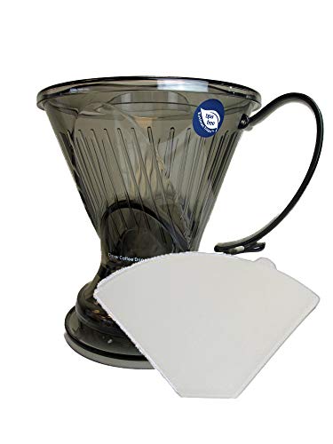 【中古】【未使用・未開封品】賢いコーヒードリッパー。3色。フィルター100枚入り。 L グレー COMINHKG036464
