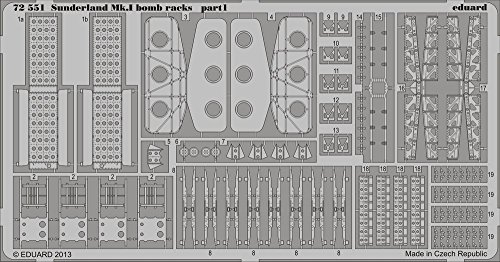 【中古】【未使用・未開封品】Eduard Photoetch 1:72 - Sunderland Mk.I Bomb Racks (Italeri) (EDP72551)｜AJIMURA-SHOP