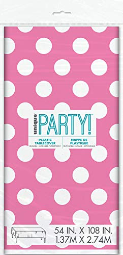 【中古】【未使用・未開封品】Pink and White Dots Plastic Tablecover ピンクと白のドットプラスチックTablecover♪ハロウィン♪クリスマス♪