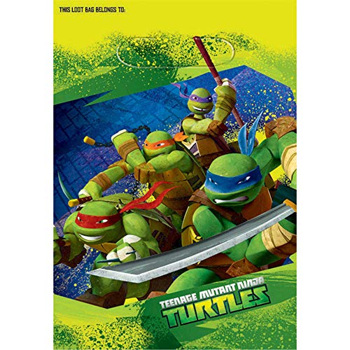【中古】【未使用・未開封品】American Greetings Teenage Mutant Ninja Turtles Treat Bags (8-Pack)