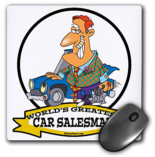 【中古】【未当て嵌める・未開封品】3dRose Funny Worlds Greatest Car Salesman II 技能 ポンチ絵 二十日鼠パッド (mp_103018_1)