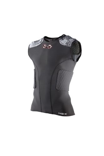 【中古】【未当て嵌める・未開封品】McDavid 7932 Hex 5パッド ノースリーブプルオーバー 濃灰色 XXL