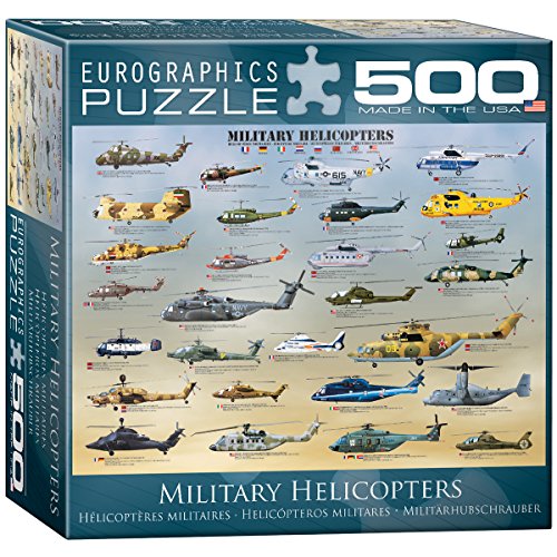 【中古】【未使用・未開封品】EuroGraphics ミリタリーヘリコプター パズル 500ピース