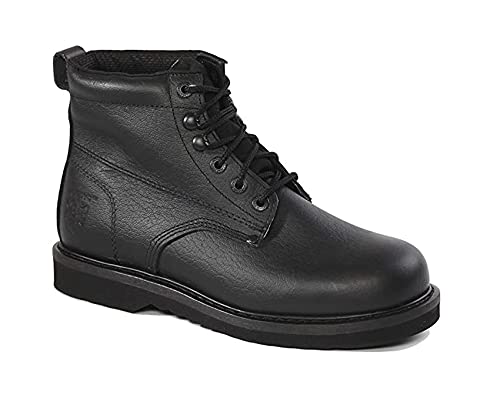 【中古】【未使用・未開封品】61?m21?Rhino 6?Inch Plain Toe Leather Work Boot???ブラック カラー: ブラック