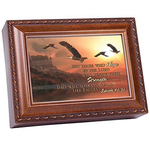 【中古】【未使用・未開封品】Cottage Garden But Those Who 3D Woodgrain Music Box / Jewelry Box Plays On Eagles Wings by Cottage Garden
