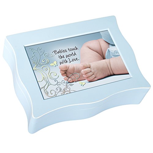 【中古】【未使用・未開封品】Cottage Garden Baby Feet WavyブルーWavy音楽ボックスPlays Brahms子守歌