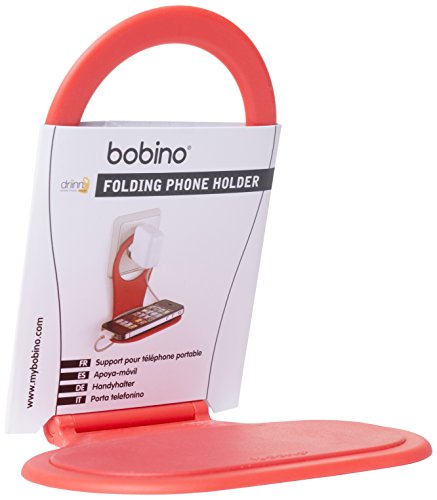 【中古】【未使用・未開封品】Bobinoの電話ホルダー - 赤 - スタイリッシュなミニマリストチャージ棚