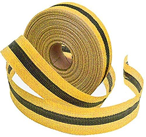 【中古】【未使用・未開封品】Accuform Signs PTW204 Woven Barricade Tapes, 2 Width x 200-ft Length, Red with Black Center Stripe by Accuform