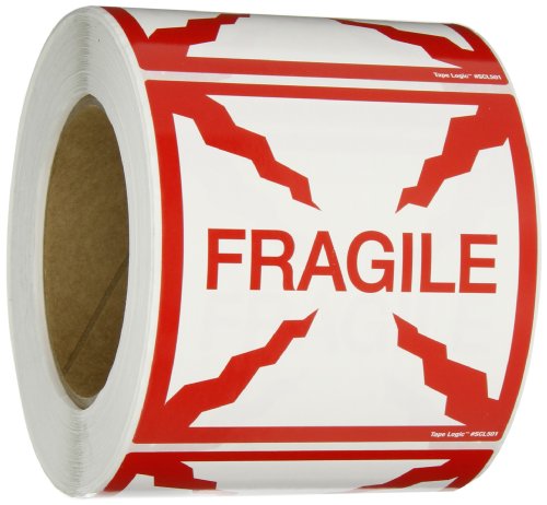 【中古】【未使用・未開封品】Box Partners SCL501 4 in. x 4 in.- Fragile Labels