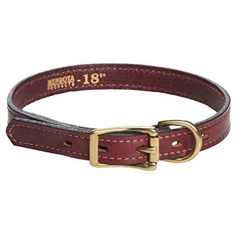 【中古】【未当てはめる・未開封品】Mendota Products Standard Dog Collar, 3/4-Inch by 16-Inch, Chestnut by Mendota Products
