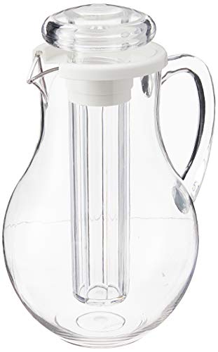 【中古】【未使用・未開封品】Winco Polycarbonate Water Pitcher with Ice Tube Core, 2-Quart by Winco|AJIMURA-SHOP