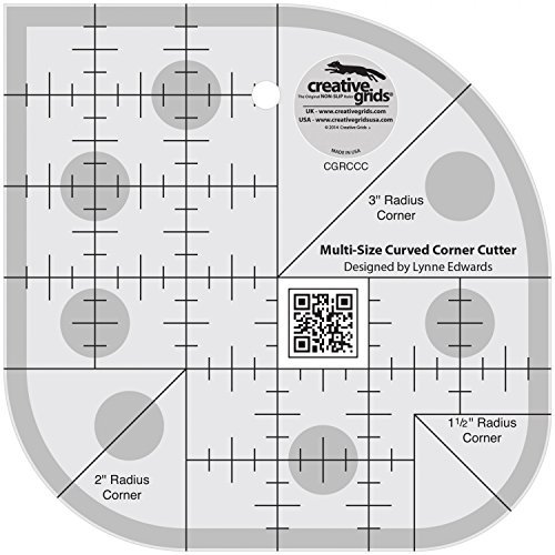 【中古】【未使用・未開封品】Creative Grids Non Slip Curved Corner Cutter Ruler by Creative Grids