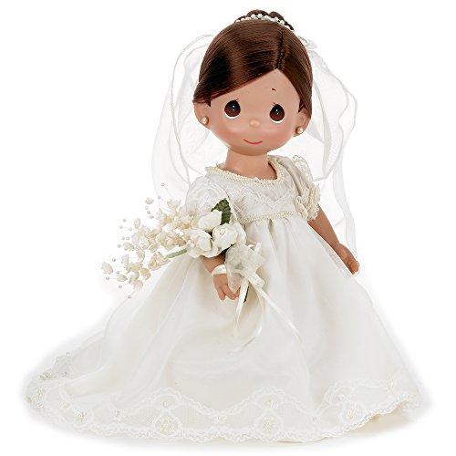 【中古】【未使用・未開封品】(Brunette) - The Doll Maker Enchanted Dreams Bride Baby Doll, Brunette, 30cm