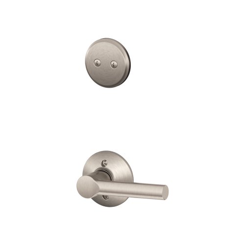 【中古】【未使用・未開封品】Schlage f94?BRW 619?Broadway内部の半分ダミーHandlesetレバー、サテンニッケル
