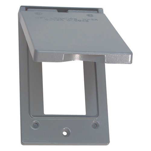 【中古】【未当て嵌める・未開封品】Sigma Electric 14248 1-Gang Vertical GFCI Cover, Grey by Sigma Electric