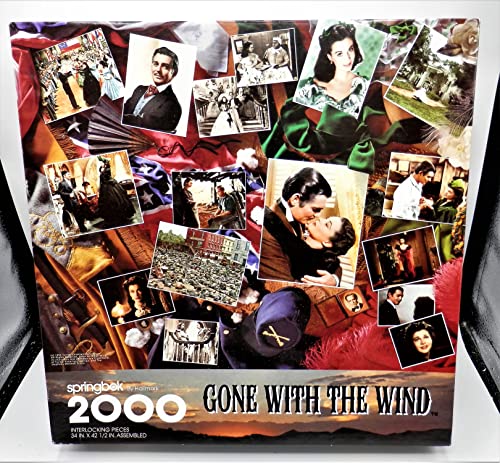 【中古】【未使用・未開封品】Springbok by Hallmark Gone With The Wind 2000 Interlocking Pieces Puzzle by Springbok