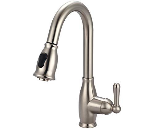 【中古】【未使用・未開封品】ACCENT COLLECTION - Single Handle Pull-Down Kitchen Faucet - Brushed Nickel 141［並行輸入］