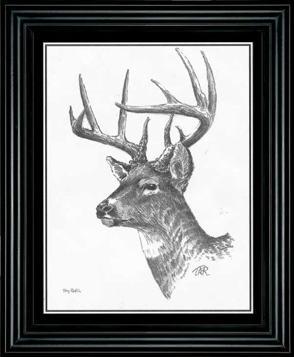 【中古】【未当て嵌める・未開封品】Whitetail Deer Framed Companion刷り上げるby Terry Redlin