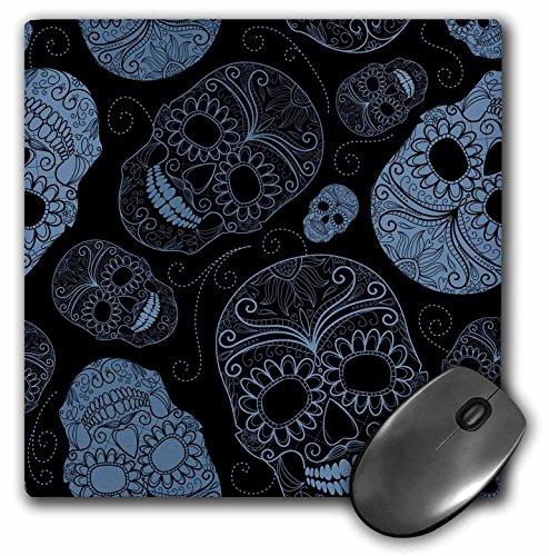 【中古】【未当て嵌める・未開封品】なおなお書き Creations - Blue sugar skulls day of the dead art - Mouse Pads