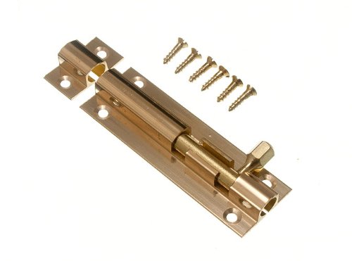 【中古】【未当て嵌める・未開封品】50?xドアボルトバレルスライドロック75?粍 3in金管楽器螺子釘で