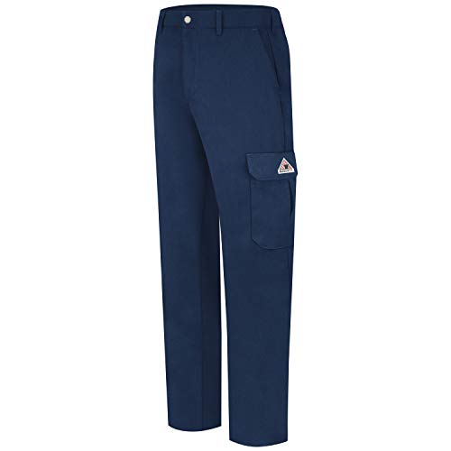 【中古】【未使用・未開封品】Bulwark Flame Resistant 7?oz Cooltouch Cargo Pocket Work Pants US サイズ: 33 x 34 カラー: ブルー｜AJIMURA-SHOP