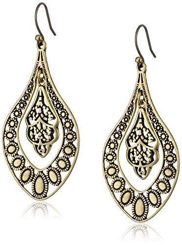 【中古】【未使用・未開封品】[ラッキーブランド]Lucky Brand Gold Filigree Oblong Earrings ジュエリー[並行輸入品]