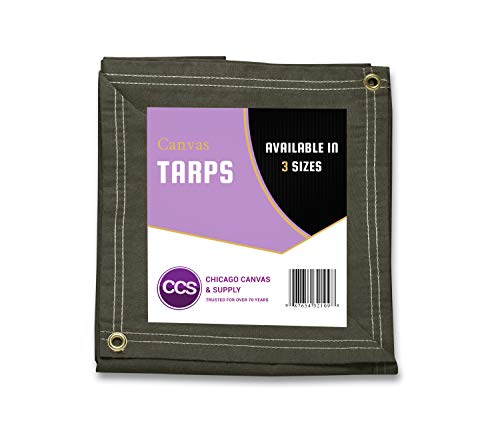 【中古】【未使用・未開封品】CCS CHICAGO CANVAS & SUPPLY 超高耐久防水21オンスキャンバスタープ ? 超高耐久多目的キャンプタープカバー 防錆グロメット付き 産業&商業用