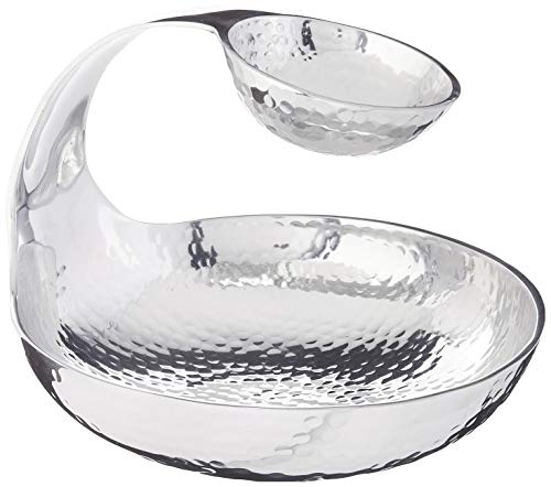 【中古】【未使用・未開封品】Towle Hammersmith Gooseneck Chip and Dip Server by Towle