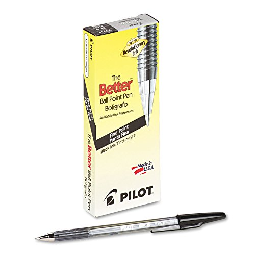 【中古】【未使用・未開封品】Pilot 35011 Better ボールペン スティックペン ブラックインク 7mm 1ダース|AJIMURA-SHOP