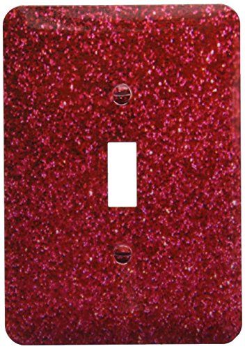 【中古】【未使用・未開封品】3drose LSP _ 112927?_ 1レッド人工Glitter写真のGlitteryテクスチャGlamマットキラキラBling Glam太字スタイリッシュガーリーライトスイッチカ|AJIMURA-SHOP