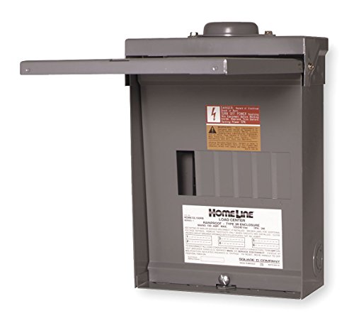 【中古】【未当てはめる・未開封品】Square D hom612l100ルビジウム Homeline 100?Amp 6space 12回路アウトドアラグメインロードセンター