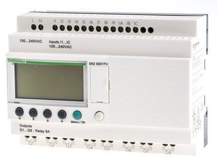 【中古】【未使用・未開封品】SCHNEIDER ELECTRIC 100-240-Vac SR2B201FU Zelio Sr2 20 I-O 100-240Vac
