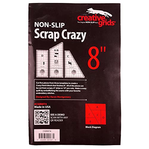 【中古】【未当て嵌める・未開封品】Creative Grids Non Slip Scrap Crazy: 3 Templates by Creative Grids その他-家電